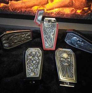 Coffin style torch lighters